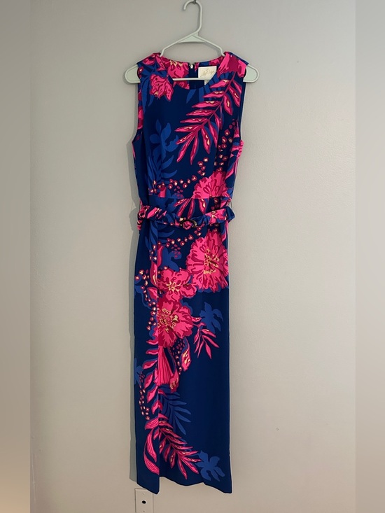 Lilly Pulitzer Dresses & Skirts - Lilly Pulitzer Floral Maxi Dress Belted Size 10